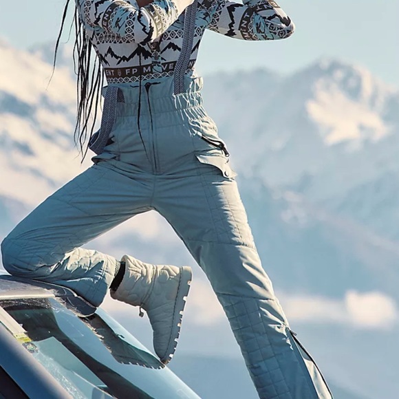 Free people sky jacket  overalls pants set - Picture 2 of 11